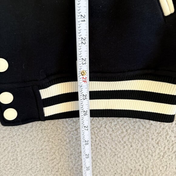 Crooks & Castles Jacket Black White Varsity Bomber Streetwear Logo - Picture 7 of 7